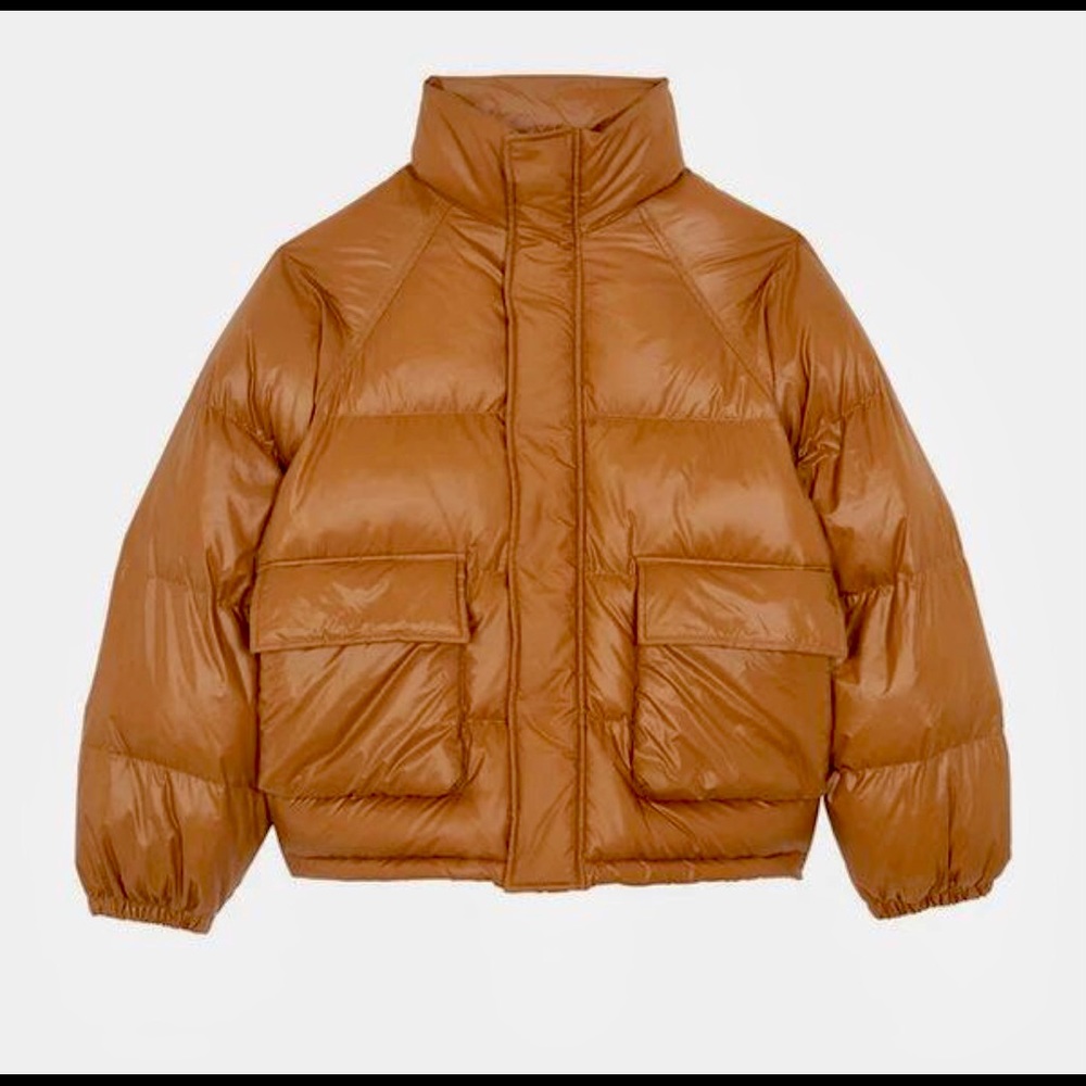 Hoodless Puffer in Spice from The Frankie Shop